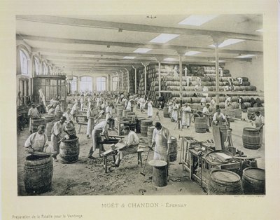 Preparazione delle botti per la vendemmia, da 
